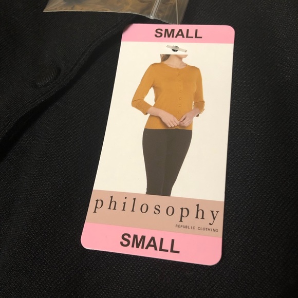 ❤️Philosophy Cardigan Pair - Black & Heather Gray - Picture 6 of 7